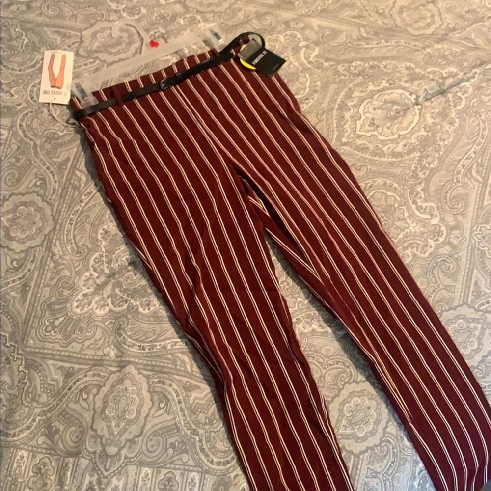 Burgundy Ankle pants
